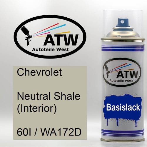 Chevrolet, Neutral Shale (Interior), 60I / WA172D: 400ml Sprühdose, von ATW Autoteile West.